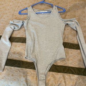 Avec Les Filles cold shoulder bodysuit